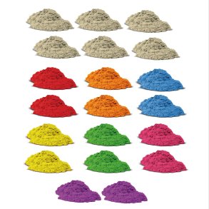 Terapisand 20 kg sand - Mixpakke